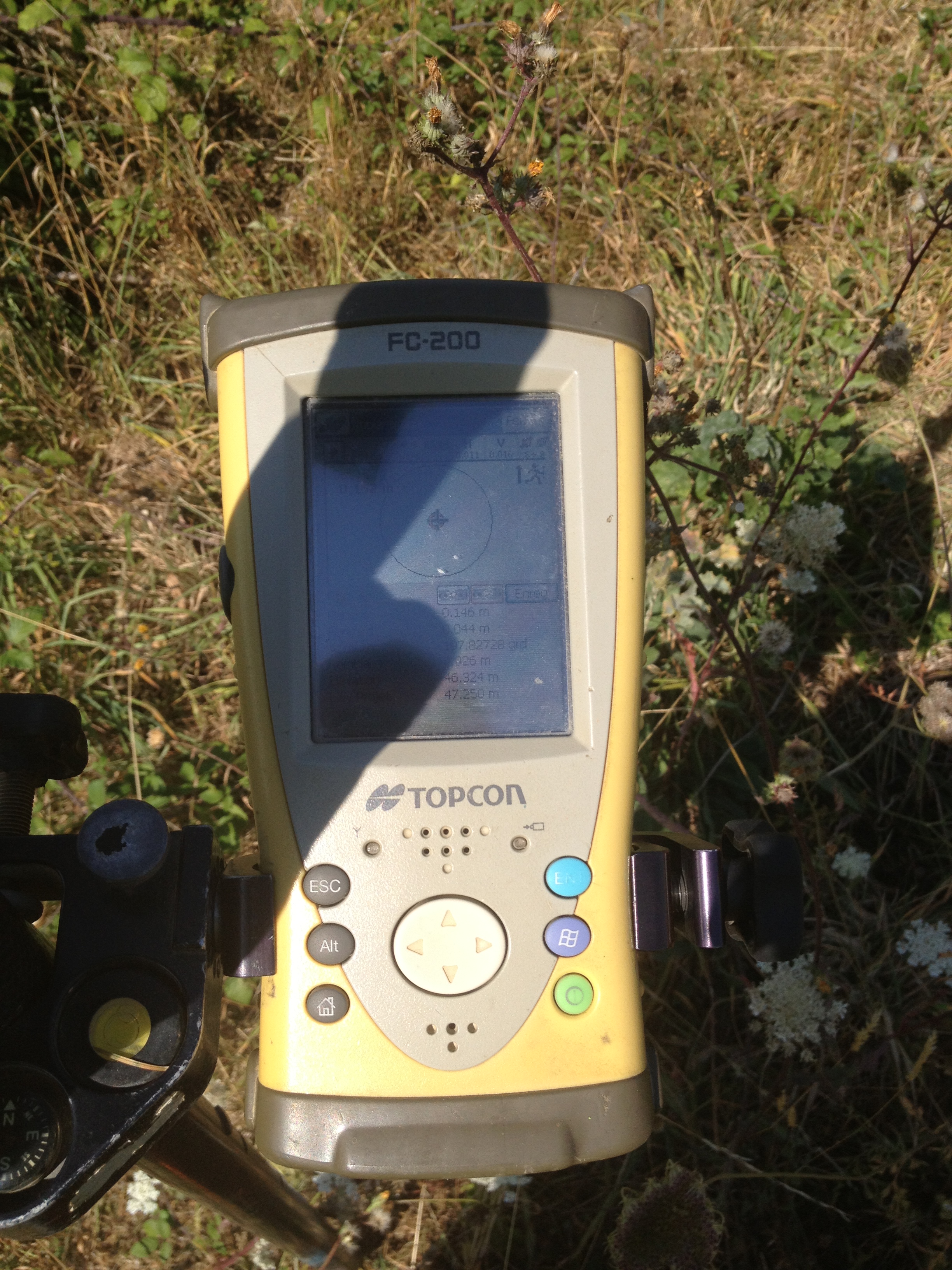 Ancien carnet de terrain Topcon