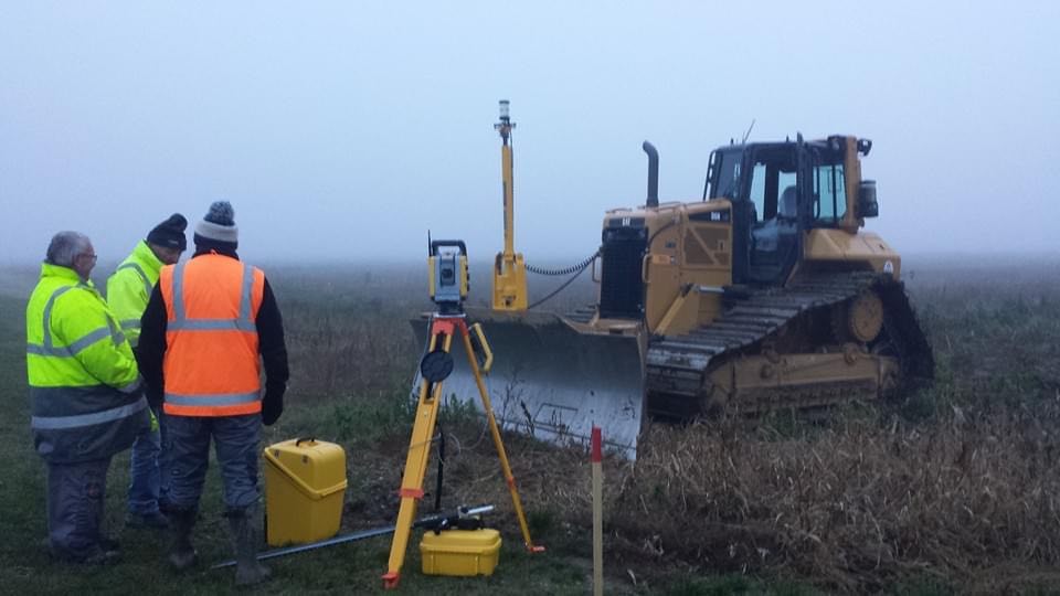 Système Trimble en guidage station robotisée