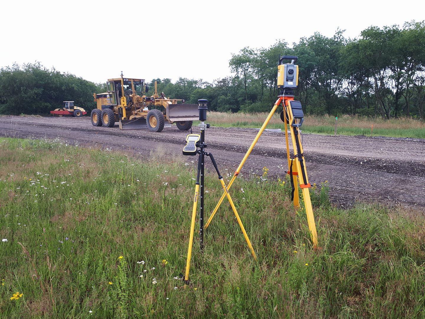 Système Trimble en guidage station robotisée